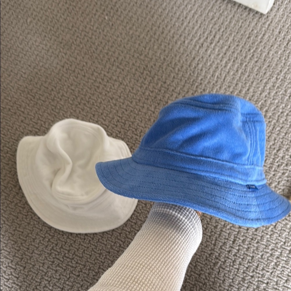 Blue and White Bucket Hats
